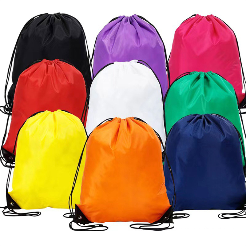 Outdoor Sport Backpack - 1pc Drawstring Backpack Bag with Reflective