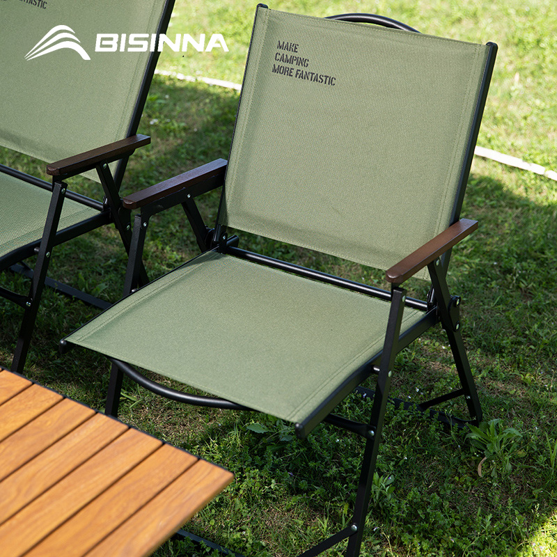Outdoor Sport Chairs - BISINNA Outdoor Folding Camping Chair Portable