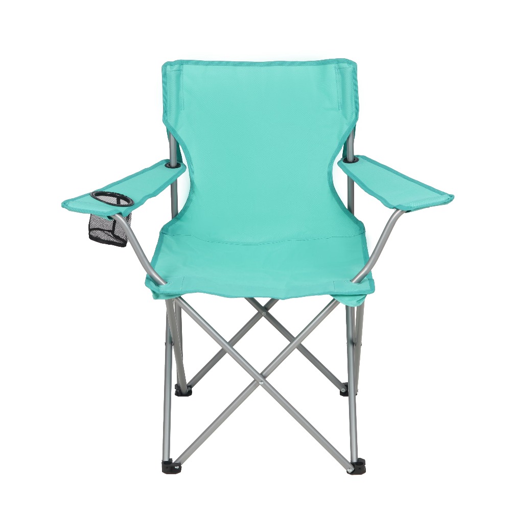 Outdoor Sport Chairs - Foldable Quad Camping Chair with Cup