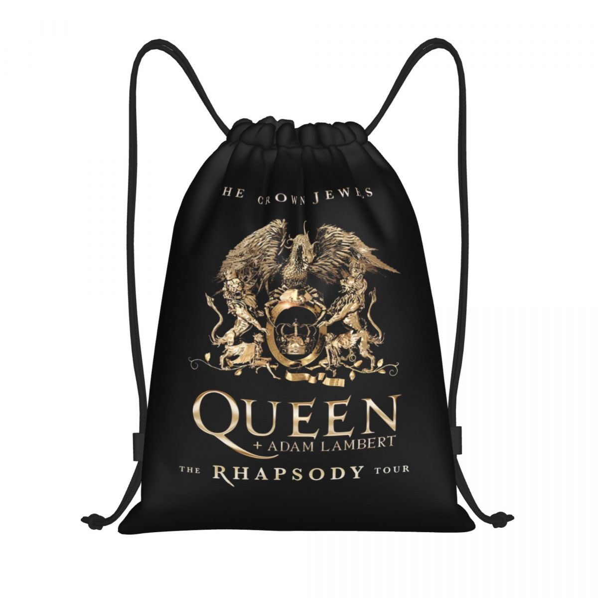 Outdoor Sport Backpack - Custom Freddie Mercury Crown Drawstring Bags