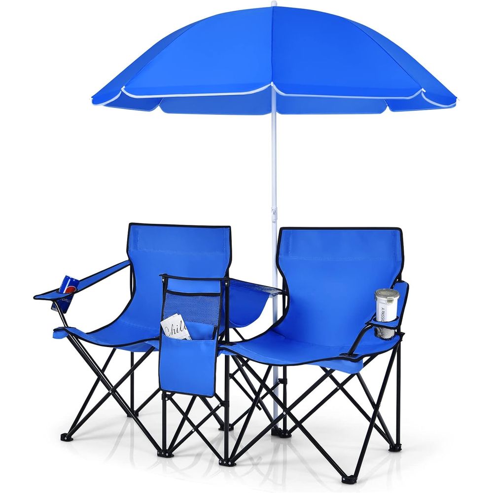 Outdoor Sport Chairs - Portable Folding Picnic Chairs with Detachable