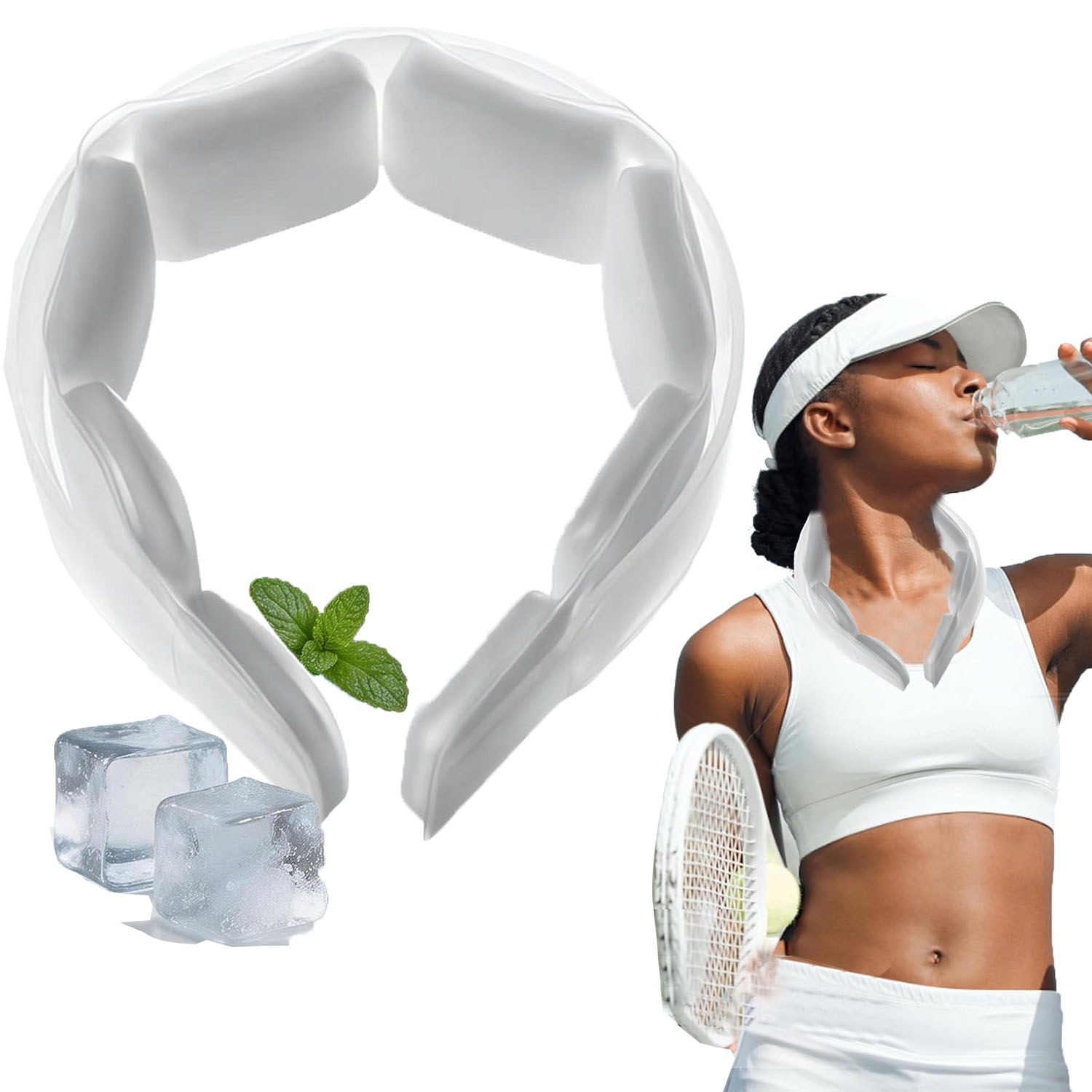 Outdoor Sport Hose - Reusable Ice Neck Ring Cooling Tube