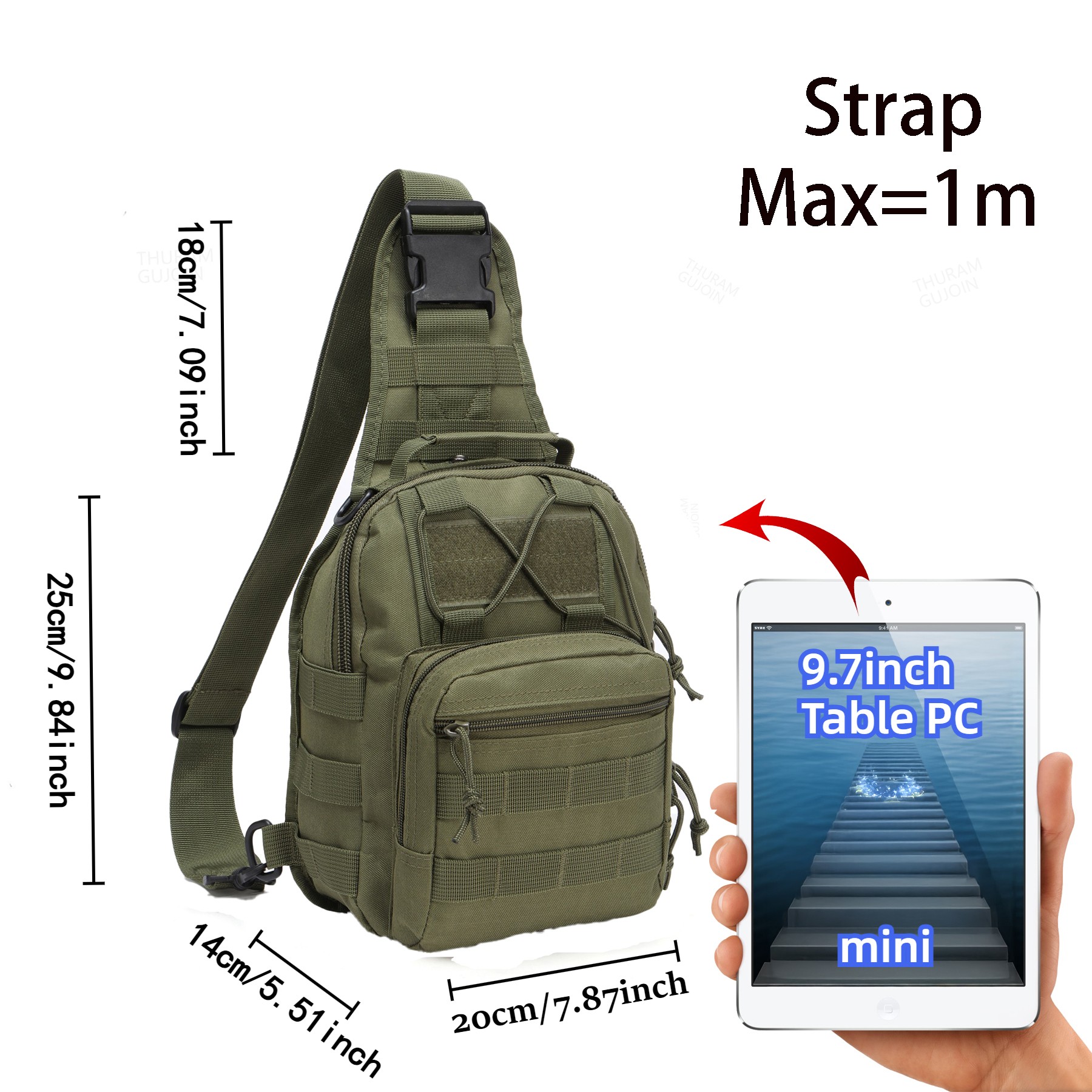 THURAM Outdoor Tactical Bag Ba - đánh giá và giá Outdoor Sport Backpack