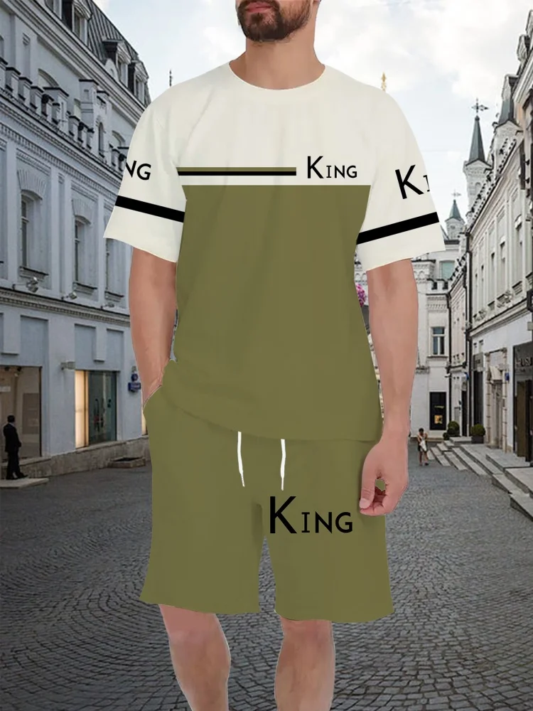 Stripe 3D Print T-Shirt Men's  - đánh giá và giá Outdoor Sports Activities