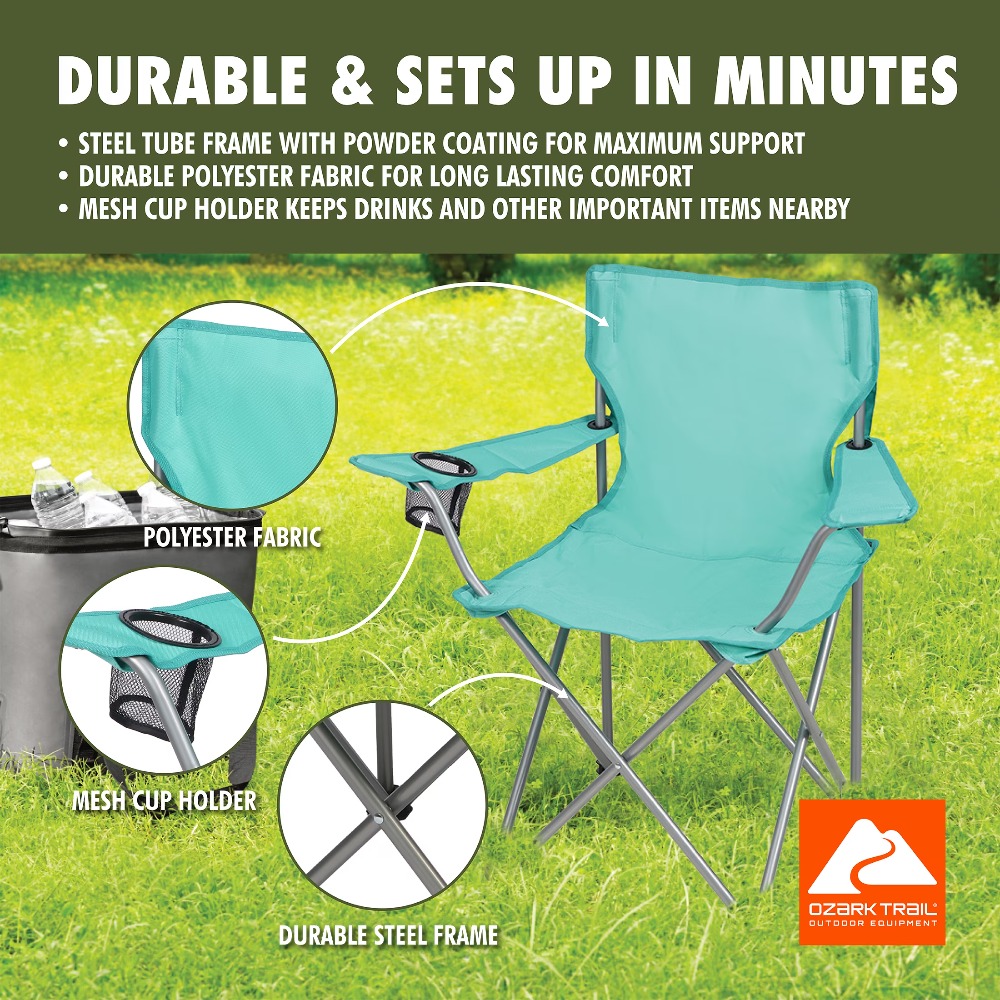 Foldable Quad Camping Chair wi - đánh giá và giá Outdoor Sport Chairs