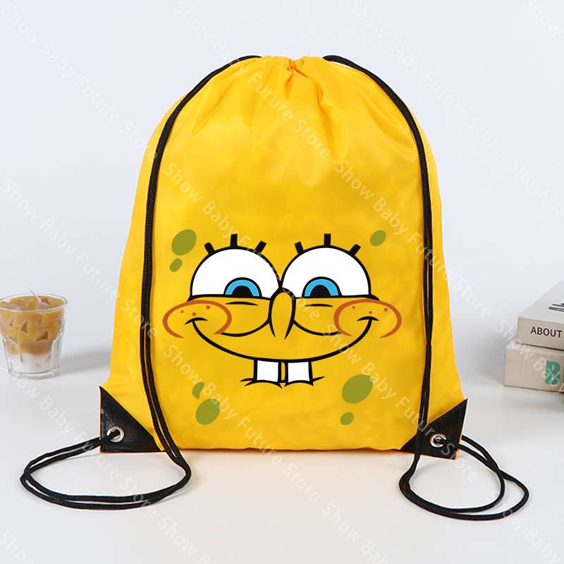 43x34CM Spongebobs Drawstring  - đánh giá và giá Outdoor Sport Backpack
