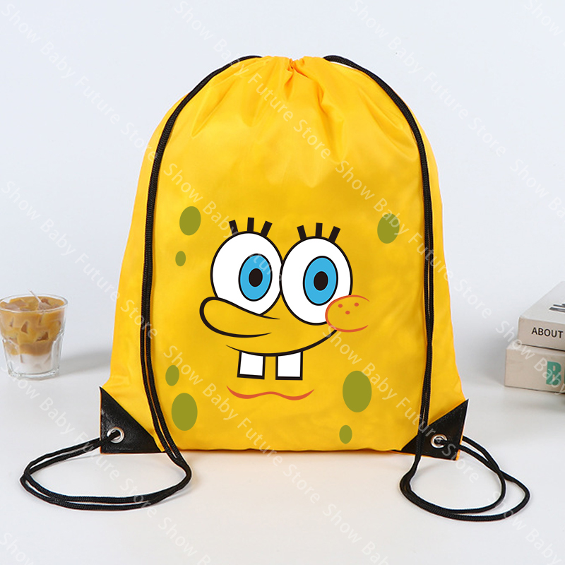 43x34CM Spongebobs Drawstring  - đánh giá và giá Outdoor Sport Backpack